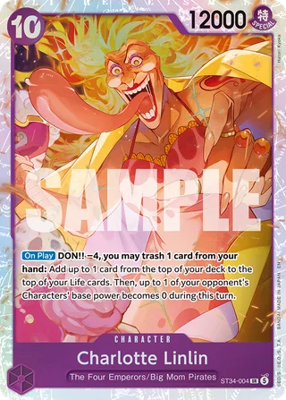 Charlotte Linlin #ST34-004 · ST-34: Starter Deck 34 PURPLE Charlotte Katakuri One Piece card