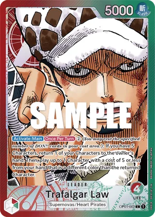 Trafalgar Law (Parallel) #OP01-002-parallel · Romance Dawn One Piece card