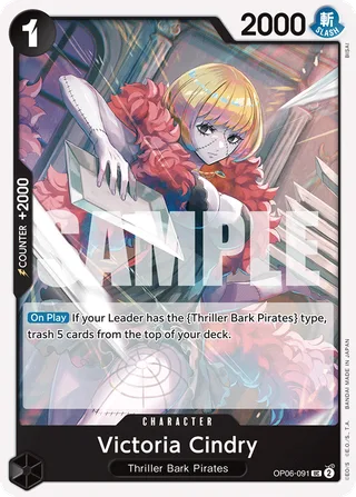 Victoria Cindry #OP06-091 · Wings of the Captain Pre-Release Cards One Piece card