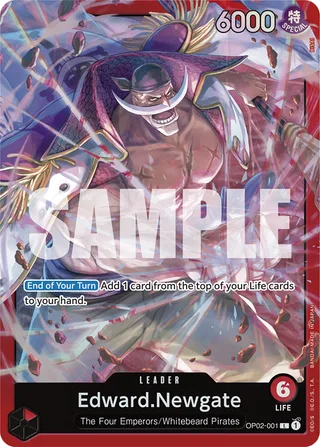 Edward.Newgate #OP02-001 · ST-15: Starter Deck 15 RED Edward.Newgate One Piece card