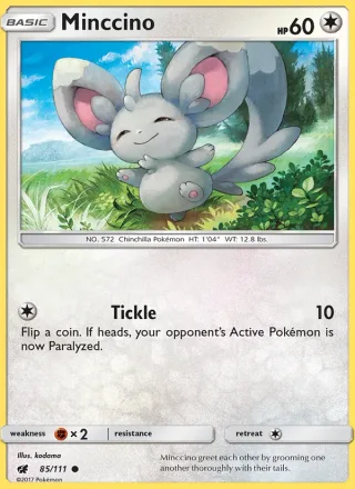 Minccino #85 · Crimson Invasion Pokémon card