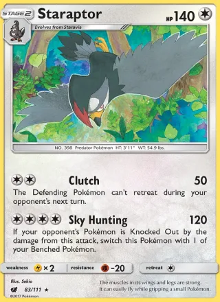 Staraptor #83 · Crimson Invasion Pokémon card