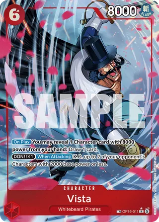 Vista (Ace Deck) #OP16-011-ace-deck · Set Sail Deck Set One Piece card