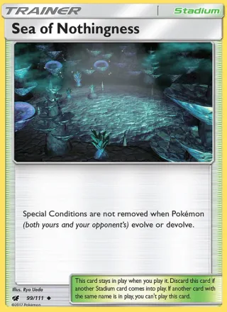 Sea of Nothingness #99 · Crimson Invasion Pokémon card