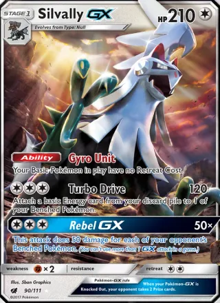Silvally GX #90 · Crimson Invasion Pokémon card