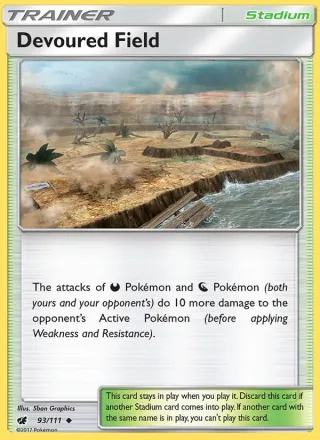 Devoured Field #93 · Crimson Invasion Pokémon card