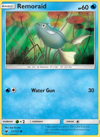 Remoraid #22 · Crimson Invasion Pokémon card