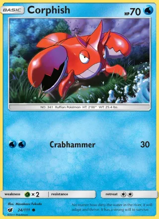 Corphish #24 · Crimson Invasion Pokémon card