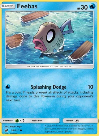 Feebas #26 · Crimson Invasion Pokémon card