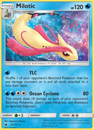 Milotic #27 · Crimson Invasion Pokémon card