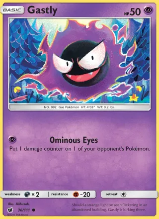 Gastly #36 · Crimson Invasion Pokémon card