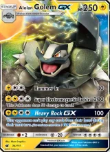 Alolan Golem GX · Crimson Invasion Pokémon card