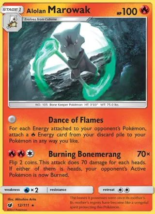 Alolan Marowak #12 · Crimson Invasion Pokémon card