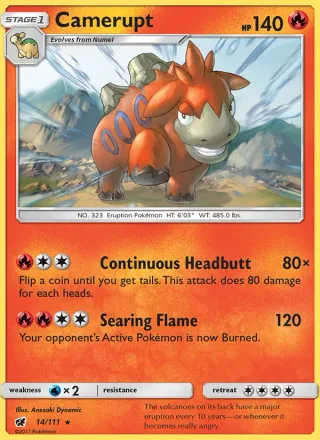 Camerupt #14 · Crimson Invasion Pokémon card