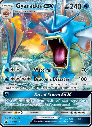 Gyarados GX #18 · Crimson Invasion Pokémon card