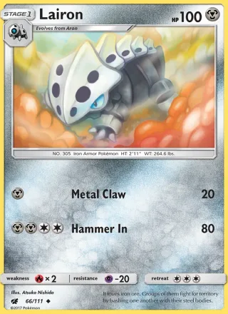Lairon #66 · Crimson Invasion Pokémon card