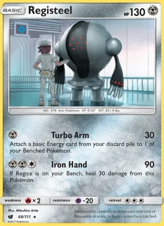 Registeel #68 · Crimson Invasion Pokémon card