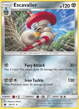 Escavalier #69 · Crimson Invasion Pokémon card
