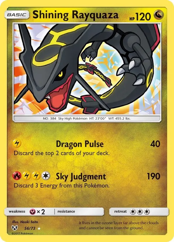 Shining Rayquaza full card art