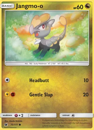 Jangmo-o #75 · Crimson Invasion Pokémon card