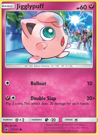 Jigglypuff #71 · Crimson Invasion Pokémon card