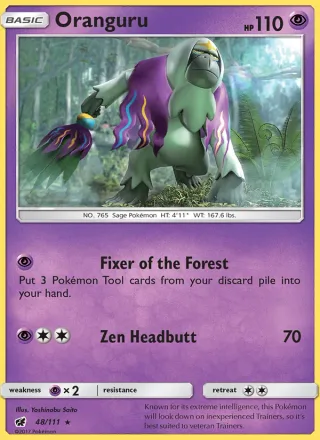 Oranguru #48 · Crimson Invasion Pokémon card