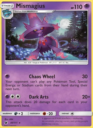 Mismagius #40 · Crimson Invasion Pokémon card