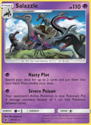 Salazzle #47 · Crimson Invasion Pokémon card
