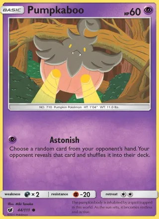 Pumpkaboo #44 · Crimson Invasion Pokémon card