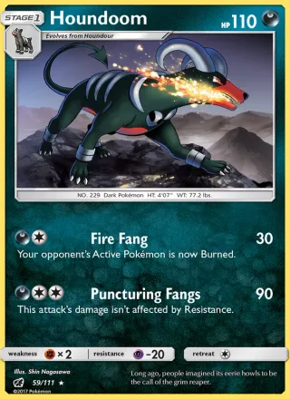 Houndoom #59 · Crimson Invasion Pokémon card