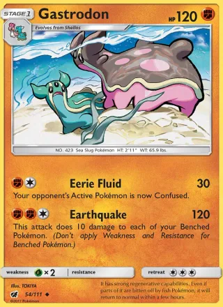 Gastrodon #54 · Crimson Invasion Pokémon card