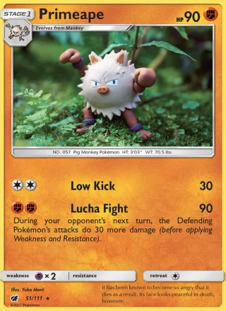 Primeape #51 · Crimson Invasion Pokémon card