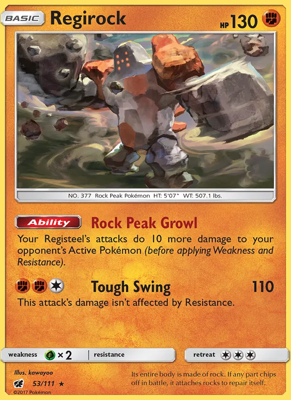 Regirock full card art
