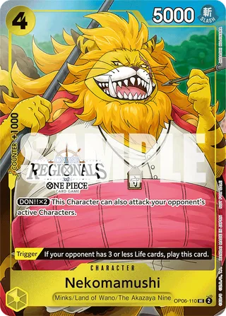 Nekomamushi (Reprint) #OP06-110-reprint · ST-28: Starter Deck 28 GREEN/YELLOW Yamato One Piece card