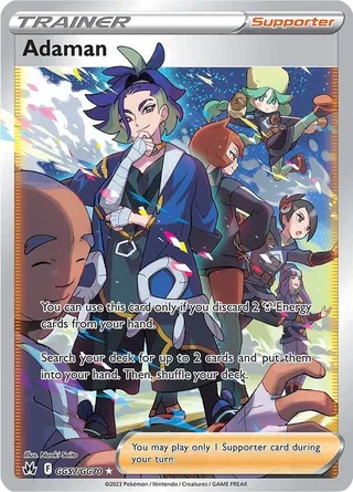 Adaman #GG57 · Crown Zenith Galarian Gallery Pokémon card