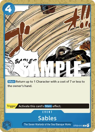 Sables #ST03-015 · Revision Pack Cards One Piece card