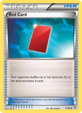 Red Card #71 · Generations Pokémon card