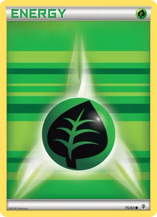 Grass Energy #75 · Generations Pokémon card