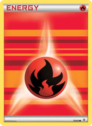 Fire Energy #76 · Generations Pokémon card