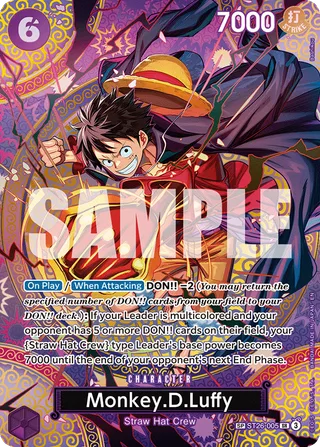 Monkey.D.Luffy (SP) #ST26-005-sp · Adventure on Kami's Island One Piece card