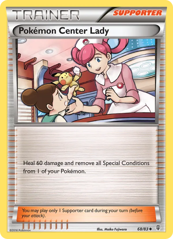 Pokémon Center Lady full card art