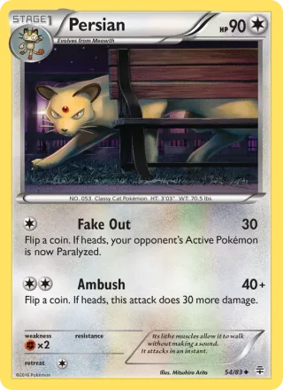 Persian #54 · Generations Pokémon card