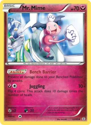 Mr. Mime #52 · Generations Pokémon card