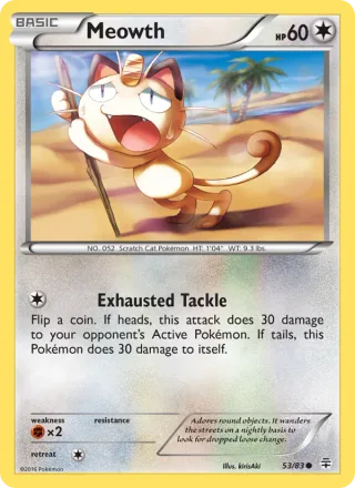 Meowth #53 · Generations Pokémon card
