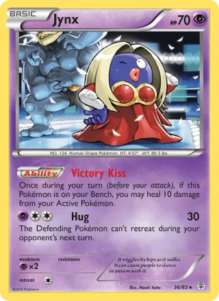 Jynx #36 · Generations Pokémon card