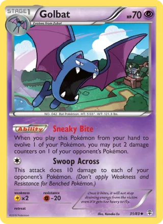 Golbat #31 · Generations Pokémon card