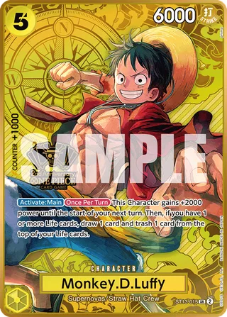 Monkey.D.Luffy (One Piece Japanese Version 2nd Anniversary Set) #ST13-015-one-piece-japanese-version-2nd-anniversary-set · One Piece Promotion Cards One Piece card
