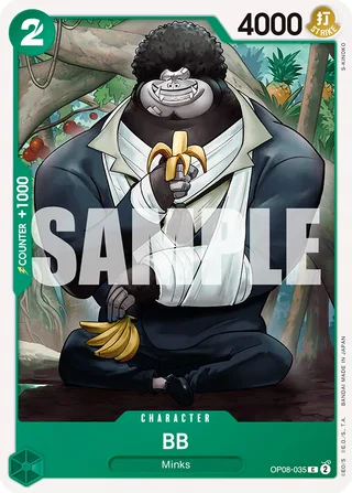 BB #OP08-035 · Two Legends Pre-Release Cards One Piece card