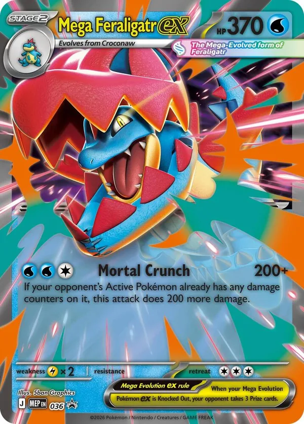 Mega Feraligatr ex full card art