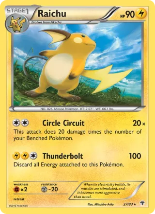 Raichu #27 · Generations Pokémon card